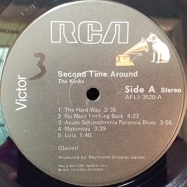 The Kinks - Second Time Around | RCA (AFL1-3520) - 3