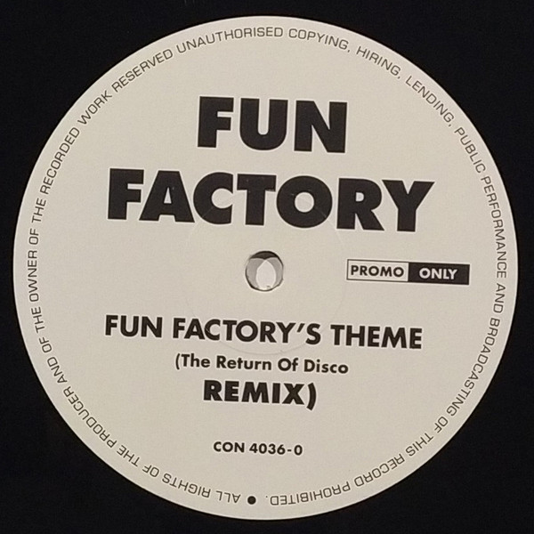 Fun Factory - Fun Factory's Theme (Return Of Disco Remix) | Control (CON 4036-0) - 2 Fun Factory - Fun Factory's Theme (Return Of Disco Remix) | Control (CON 4036-0) - 2