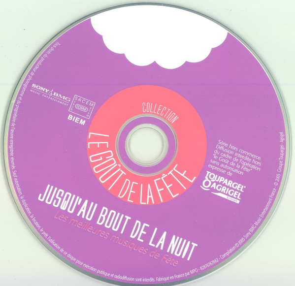 Various - Jusqu'au Bout De La Nuit - Les Meilleures Musiques de Fête | Groupe Toupargel Agrigel (82876767662) - 3