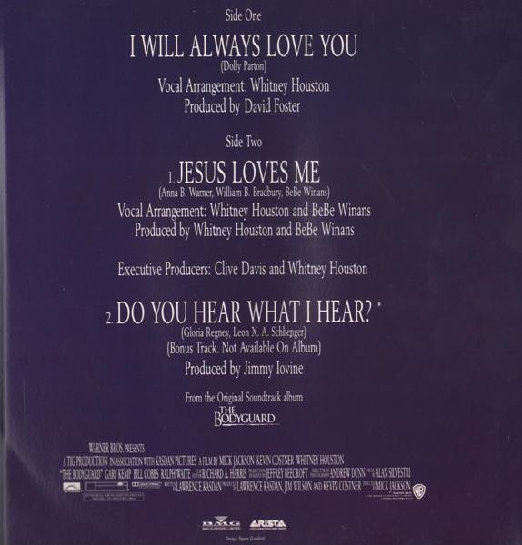 Whitney Houston - I Will Always Love You | Arista (74321 12065 1) - 4 Whitney Houston - I Will Always Love You | Arista (74321 12065 1) - 4
