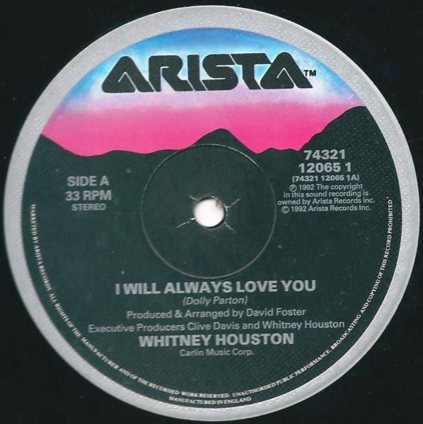 Whitney Houston - I Will Always Love You | Arista (74321 12065 1) - 3 Whitney Houston - I Will Always Love You | Arista (74321 12065 1) - 3