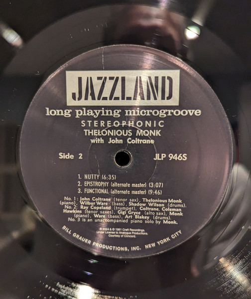 Thelonious Monk With John Coltrane - Thelonious Monk With John Coltrane | Analogue Productions (AAPJ 946) - 4