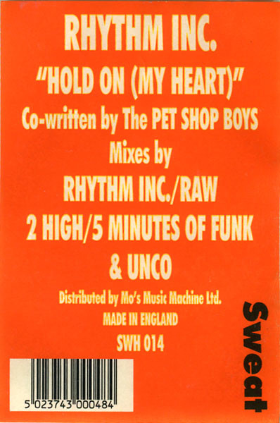 Rhythm Inc. - Hold On (My Heart) | Sweat (SWH 014) - 2