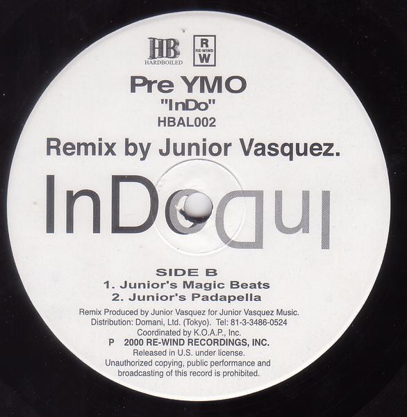 Pre YMO - InDo | Hardboiled (HBAL002) - 2