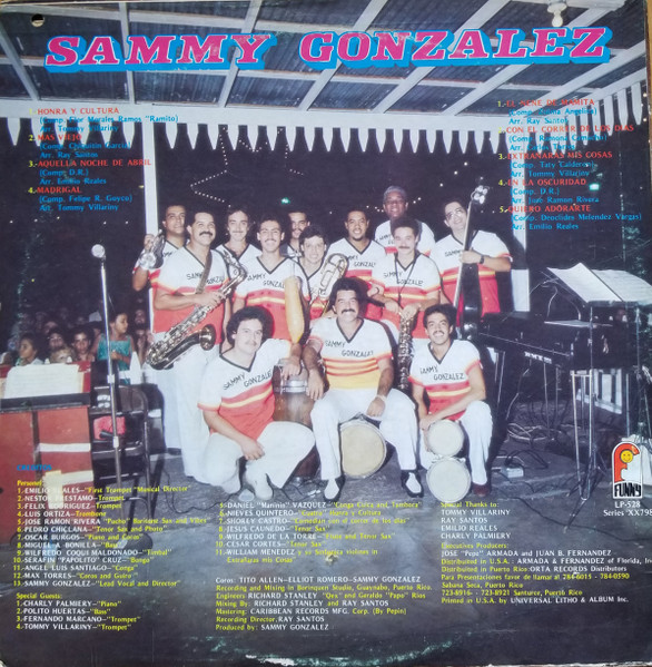 Sammy Gonzalez - Sammy Gonzalez | Funny (LP 528) - 2