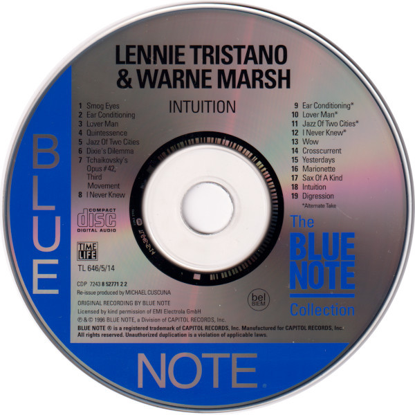 Lennie Tristano & Warne Marsh - Intuition | Time Life (TL 646/5/14) - 3 Lennie Tristano & Warne Marsh - Intuition | Time Life (TL 646/5/14) - 3