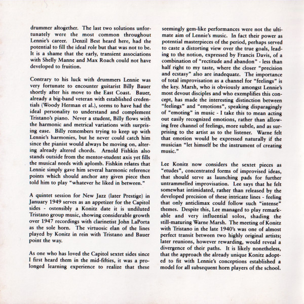 Lennie Tristano & Warne Marsh - Intuition | Time Life (TL 646/5/14) - 4 Lennie Tristano & Warne Marsh - Intuition | Time Life (TL 646/5/14) - 4