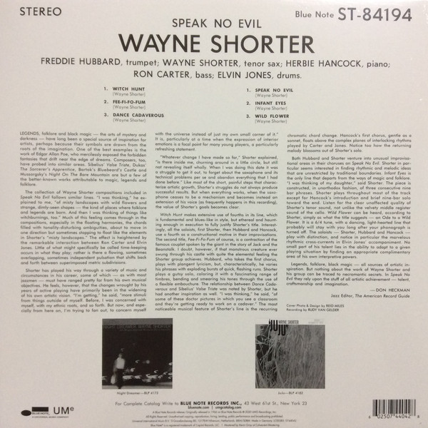 Wayne Shorter - Speak No Evil | Blue Note (0744042) - main