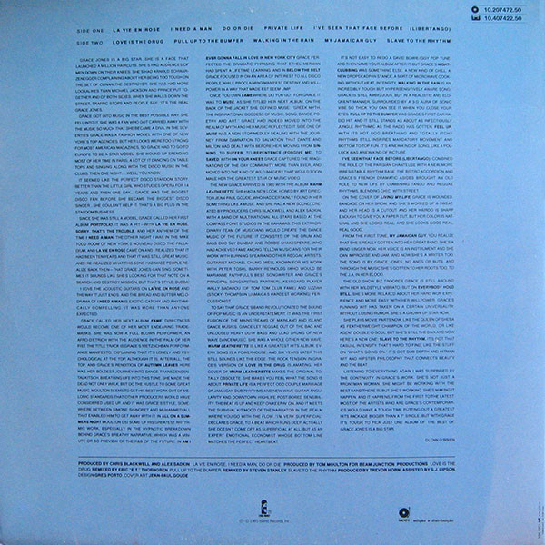 Grace Jones - Island Life | Island Records (10.207472.50) - 4 Grace Jones - Island Life | Island Records (10.207472.50) - 4