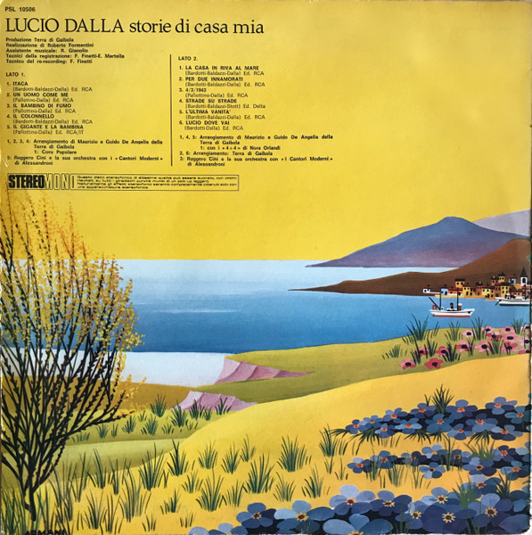 Lucio Dalla - Storie Di Casa Mia | RCA Italiana (PSL 10506) - 3 Lucio Dalla - Storie Di Casa Mia | RCA Italiana (PSL 10506) - 3