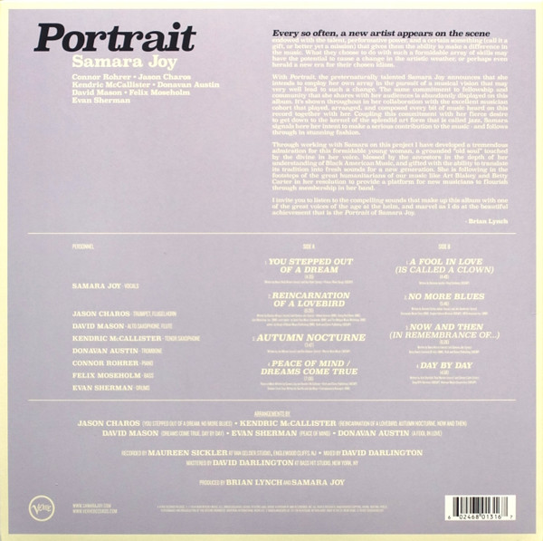 Samara Joy - Portrait | Verve Records (00602468013167) - 2 Samara Joy - Portrait | Verve Records (00602468013167) - 2