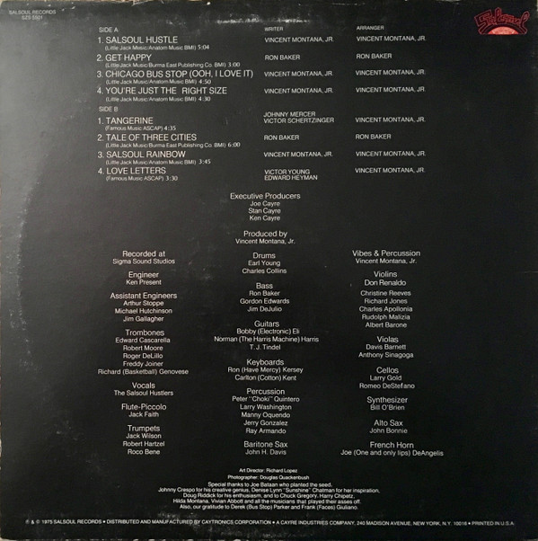 The Salsoul Orchestra - Salsoul Orchestra | Salsoul Records (SZS 5501) - 2 The Salsoul Orchestra - Salsoul Orchestra | Salsoul Records (SZS 5501) - 2
