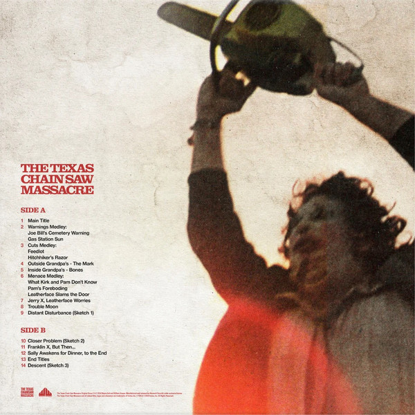Tobe Hooper And Wayne Bell - The Texas Chain Saw Massacre (Original Motion Picture Score) | Waxwork Records (WW200) - 2 Tobe Hooper And Wayne Bell - The Texas Chain Saw Massacre (Original Motion Picture Score) | Waxwork Records (WW200) - 2