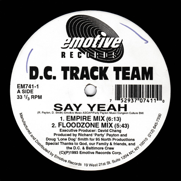 D.C. Track Team - Say Yeah / Pressure | Emotive Records (EM741-1) - 2 D.C. Track Team - Say Yeah / Pressure | Emotive Records (EM741-1) - 2
