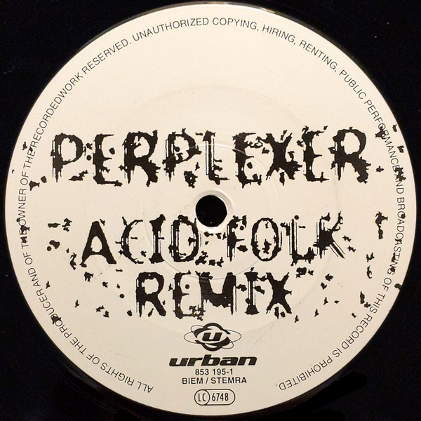Perplexer - Acid Folk (Remix) | Urban (853 195-1) - main