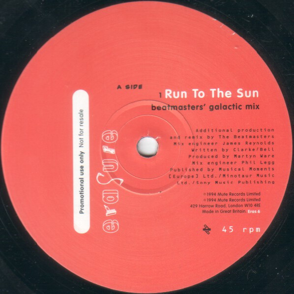Erasure - Run To The Sun | Mute (Eras 6) - 3