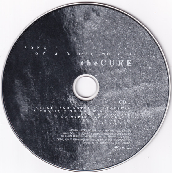 The Cure - Songs Of A Lost World (Deluxe Edition CD) | Polydor (7503679) - 3 The Cure - Songs Of A Lost World (Deluxe Edition CD) | Polydor (7503679) - 3