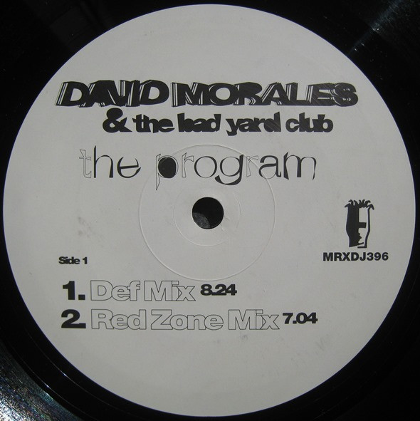 David Morales & The Bad Yard Club - The Program | Mercury (MRXDJ396) - main