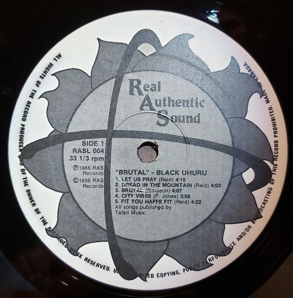 Black Uhuru - Brutal | Real Authentic Sound (RASL 004) - 3 Black Uhuru - Brutal | Real Authentic Sound (RASL 004) - 3