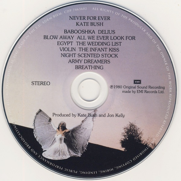 Kate Bush - Never For Ever | EMI (CDP 7463602) - 3