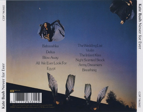 Kate Bush - Never For Ever | EMI (CDP 7463602) - 2