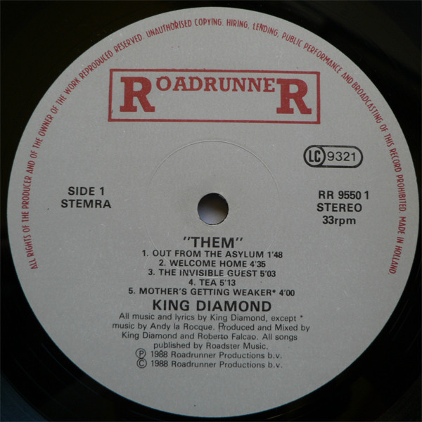 King Diamond - "Them" | Roadrunner Records (RR 9550 1) - 3 King Diamond - "Them" | Roadrunner Records (RR 9550 1) - 3
