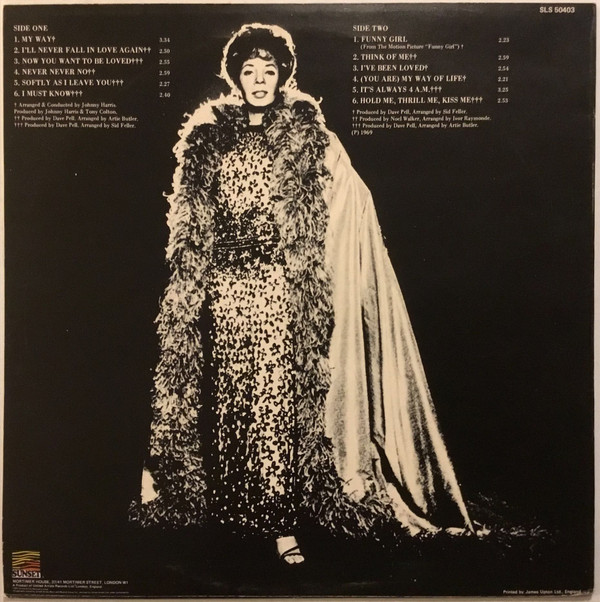 Shirley Bassey - 'My Way' | Sunset Records (SLS 50403)