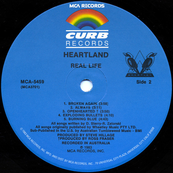 Real Life - Heartland | MCA Records (MCA-5459) - 4
