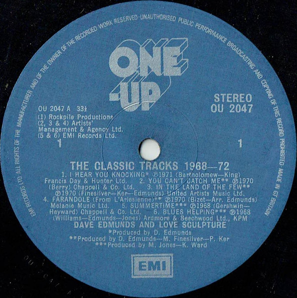 Dave Edmunds & Love Sculpture - The Classic Tracks 1968/1972 | One-Up (OU 2047) - 3 Dave Edmunds & Love Sculpture - The Classic Tracks 1968/1972 | One-Up (OU 2047) - 3