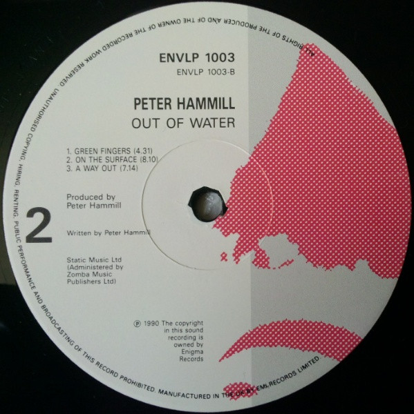 Peter Hammill - Out Of Water | Enigma (ENVLP 1003) - 4