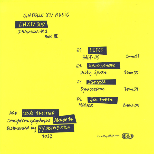 Various - Compilation Vol. 1, Part III | Chapelle XIV Music (CHXIV000-3) - 2 Various - Compilation Vol. 1, Part III | Chapelle XIV Music (CHXIV000-3) - 2