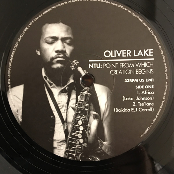 Oliver Lake - NTU: Point From Which Creation Begins | Universal Sound (US LP41) - 3 Oliver Lake - NTU: Point From Which Creation Begins | Universal Sound (US LP41) - 3