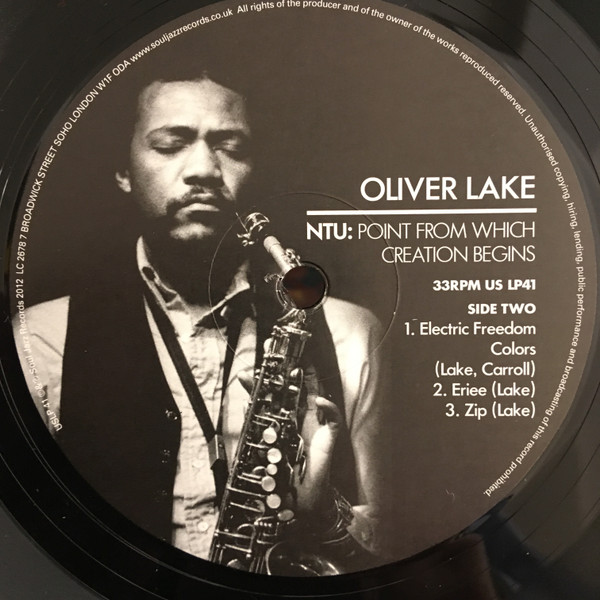 Oliver Lake - NTU: Point From Which Creation Begins | Universal Sound (US LP41) - 4 Oliver Lake - NTU: Point From Which Creation Begins | Universal Sound (US LP41) - 4