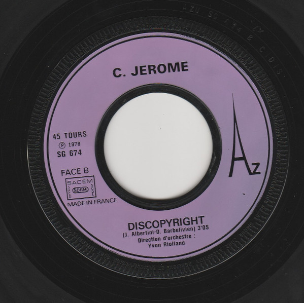 C. Jérôme - Souvenirs 78 | Disc'Az (SG 674) - 4