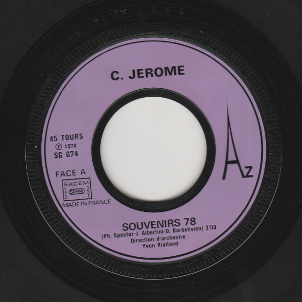 C. Jérôme - Souvenirs 78 | Disc'Az (SG 674) - 3