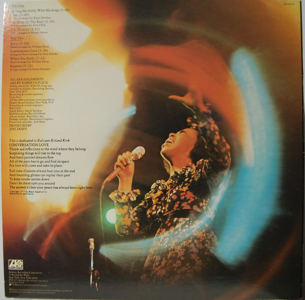 Roberta Flack - Killing Me Softly | Atlantic (SD 19154) - 2