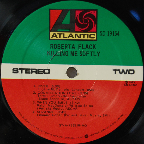 Roberta Flack - Killing Me Softly | Atlantic (SD 19154) - 4