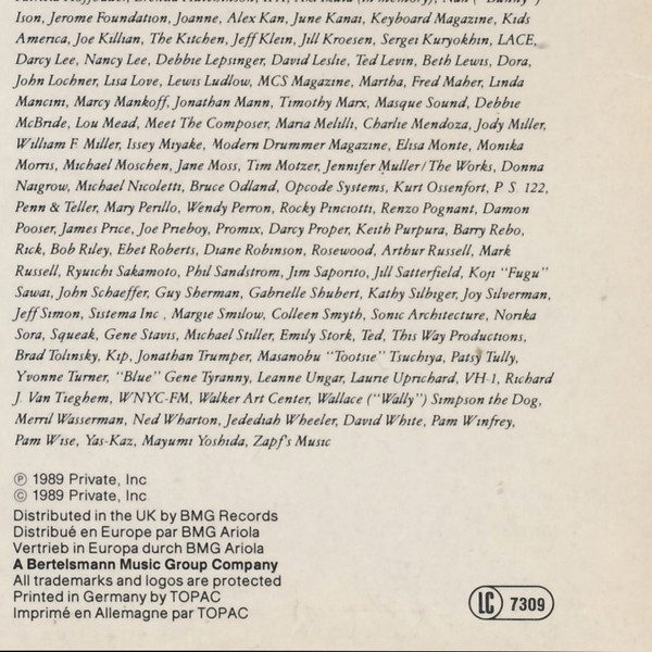 David Van Tieghem - Strange Cargo | Private Music (210073) - 4