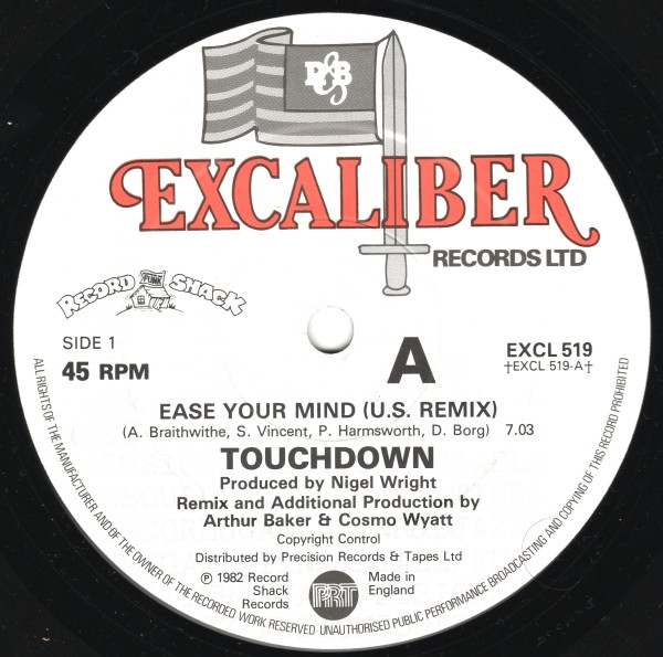 Touchdown - Ease Your Mind (U.S. Remix) | Excaliber Records Ltd. (EXCL 519) - main Touchdown - Ease Your Mind (U.S. Remix) | Excaliber Records Ltd. (EXCL 519) - main