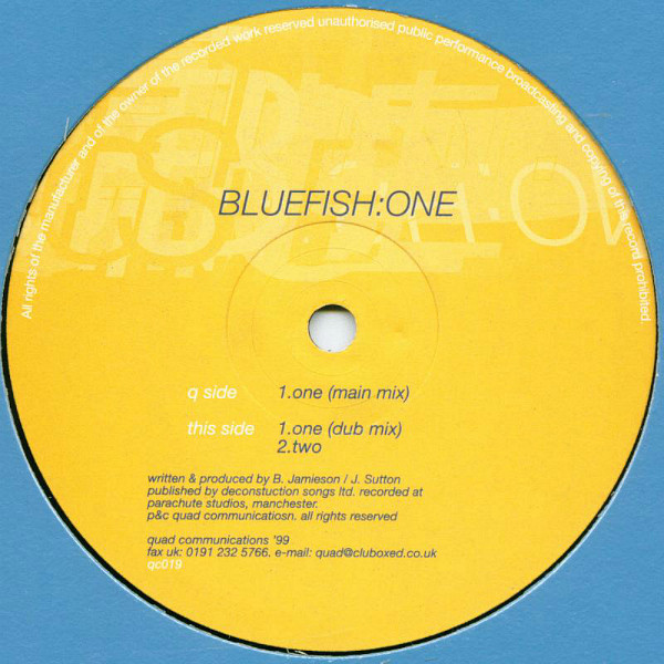 Bluefish - One | Quad Communications (qc019)