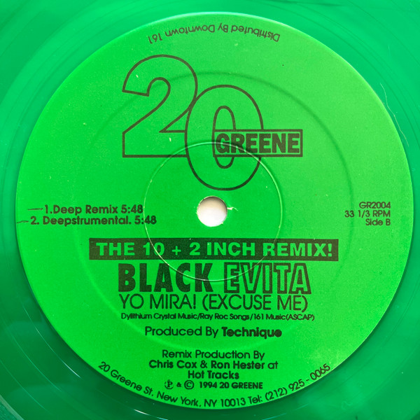 Black Evita - Yo Mira! (Excuse Me) (Remixes) | 20 Greene (GR2004) - 2 Black Evita - Yo Mira! (Excuse Me) (Remixes) | 20 Greene (GR2004) - 2