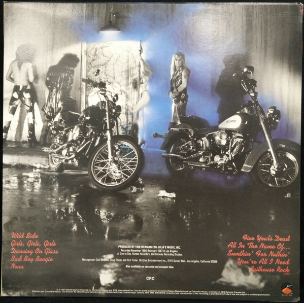 Mötley Crüe - Girls, Girls, Girls | Elektra (E1 60725) - 2 Mötley Crüe - Girls, Girls, Girls | Elektra (E1 60725) - 2
