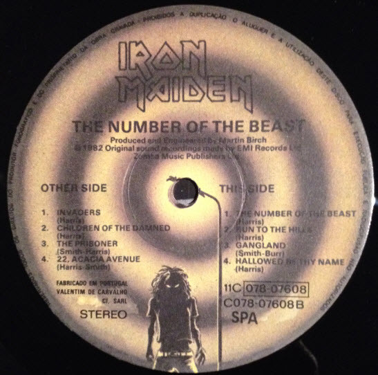 Iron Maiden - The Number Of The Beast | EMI (11C 078-07608) - 2