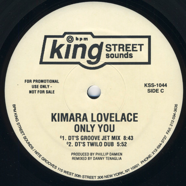 Kimara Lovelace - Only You | BPM King Street Sounds (KSS 1044)