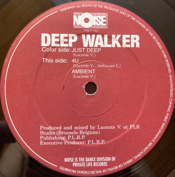 Deep Walker - Just Deep | Noise Records (747-10) - 2