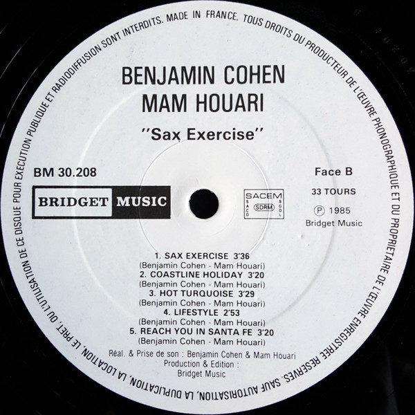 Benjamin Cohen & Mam Houari - Sax Exercise | Bridget Music (BM 30208) - 4
