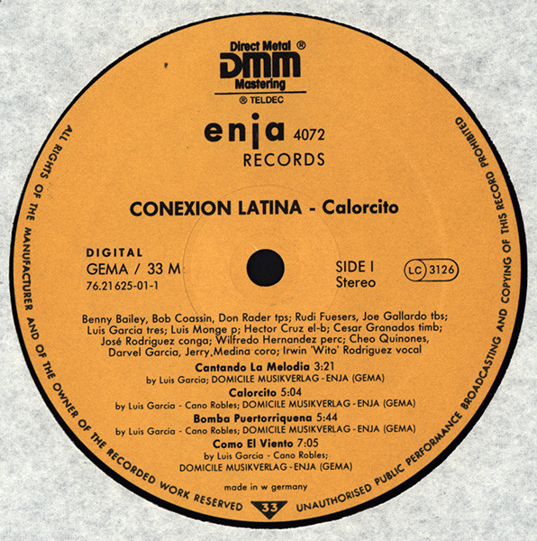 Conexion Latina - Calorcito | Enja Records (4072) - 3 Conexion Latina - Calorcito | Enja Records (4072) - 3