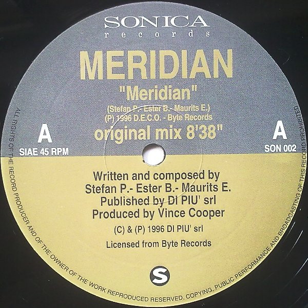 Meridian - Meridian | Sonica Records (SON 002) - 3
