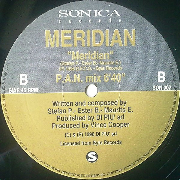 Meridian - Meridian | Sonica Records (SON 002) - 4