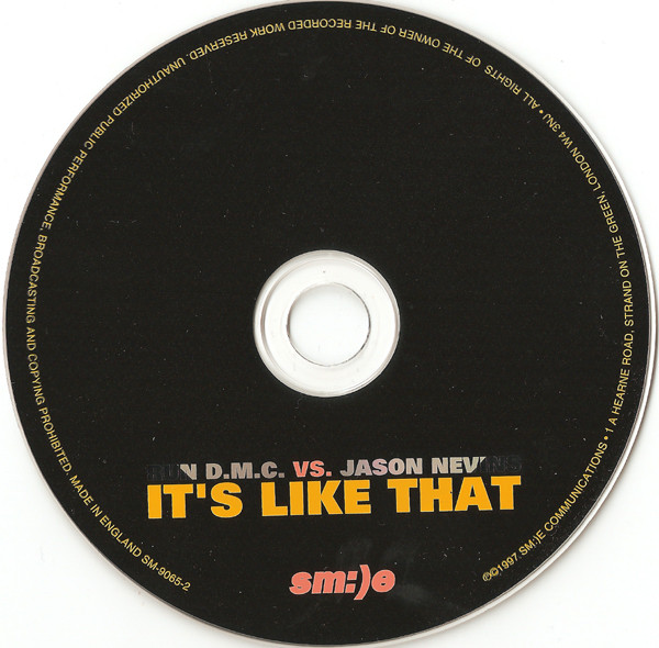 Run-DMC Vs. Jason Nevins - It's Like That | Sm:)e (SM-9065-2) - 4